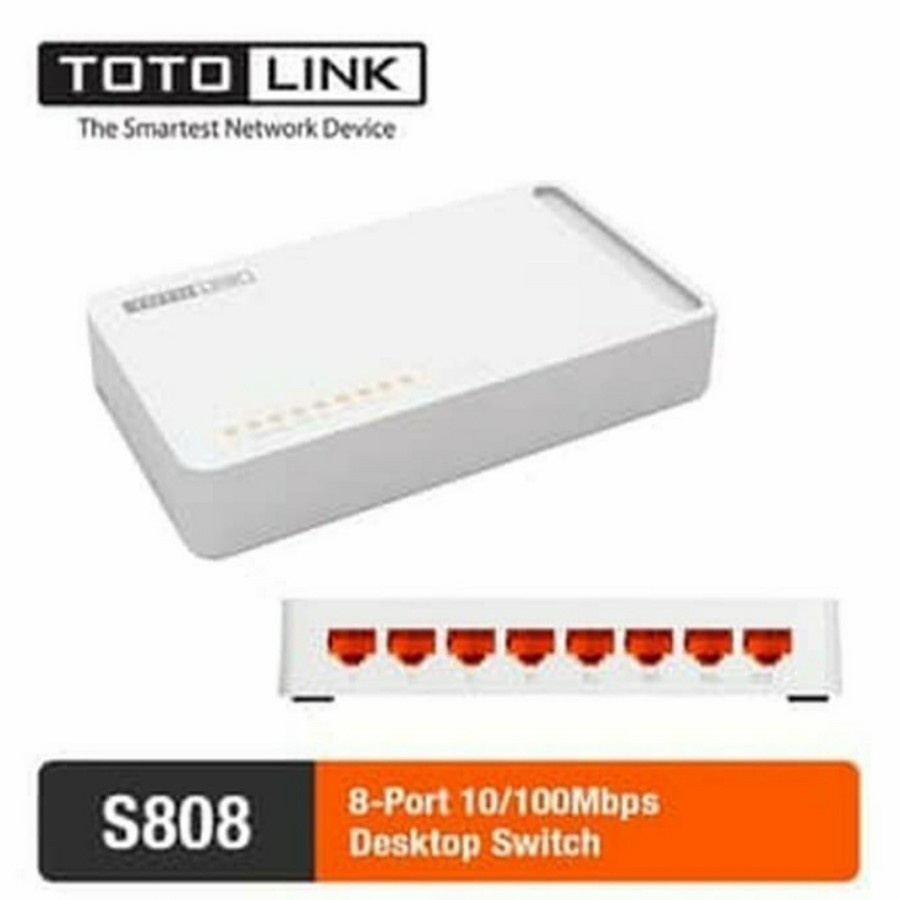 TOTOLINK S808 Switch 8 Port 10/100Mbps | Totolink S808 8 Port
