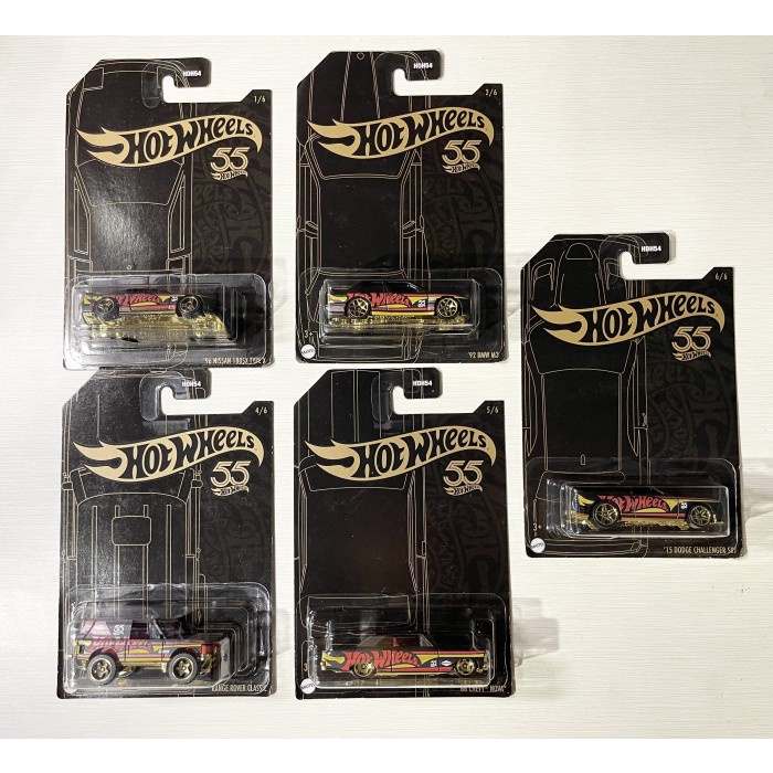 PROMO HOTWHEELS HOT WHEELS - 55 ANNIVERSARY 1 SET (ISI 5 PCS) TERMURAH