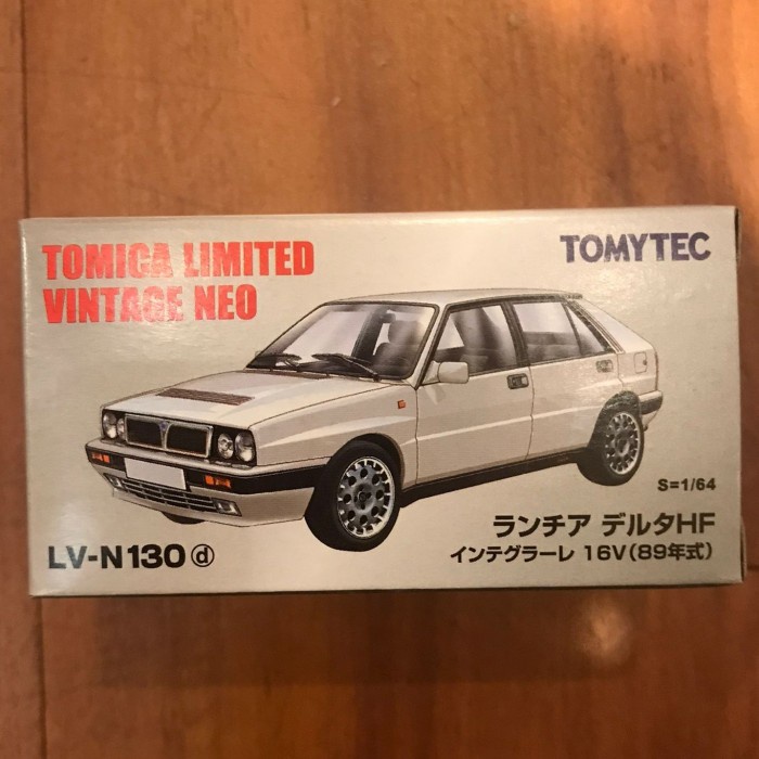 HOT SALE TOMICA LIMITED VINTAGE - N130D LANCIA DELTA HF INTEGRALE 16V WHITE TERLARIS