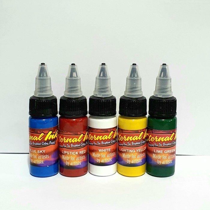 Tinta Tattoo Colors Set ETERNAL 1/2oz / 15ml - 5 botol
