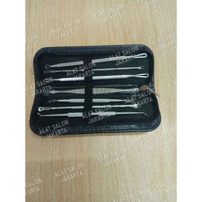 Pinset jerawat komedo 1 set isi 7pcs Jarum komedo jerawat dll