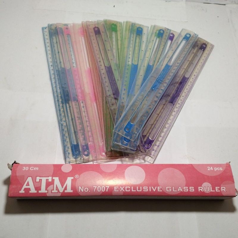 

penggaris plastik isi 24 pcs panjang 30cm