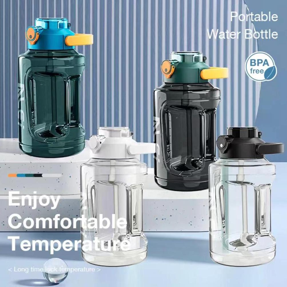 Botol Air Minum 2.5L dan 1.5L Botol Minum Besar Olahraga Sport Water Bottle Tempat Air Portable Gym 