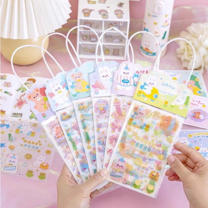 

[BS] Sticker 1 Set DIY Motif Lucu / Sticker Aesthetic ATK