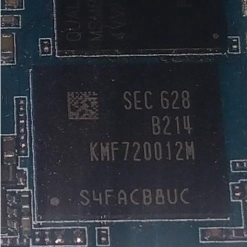 IC eMMC KMF720012M KMF72 KMF-72 KMF 72 Sec MMC Samsung Mesin Kering No Lem