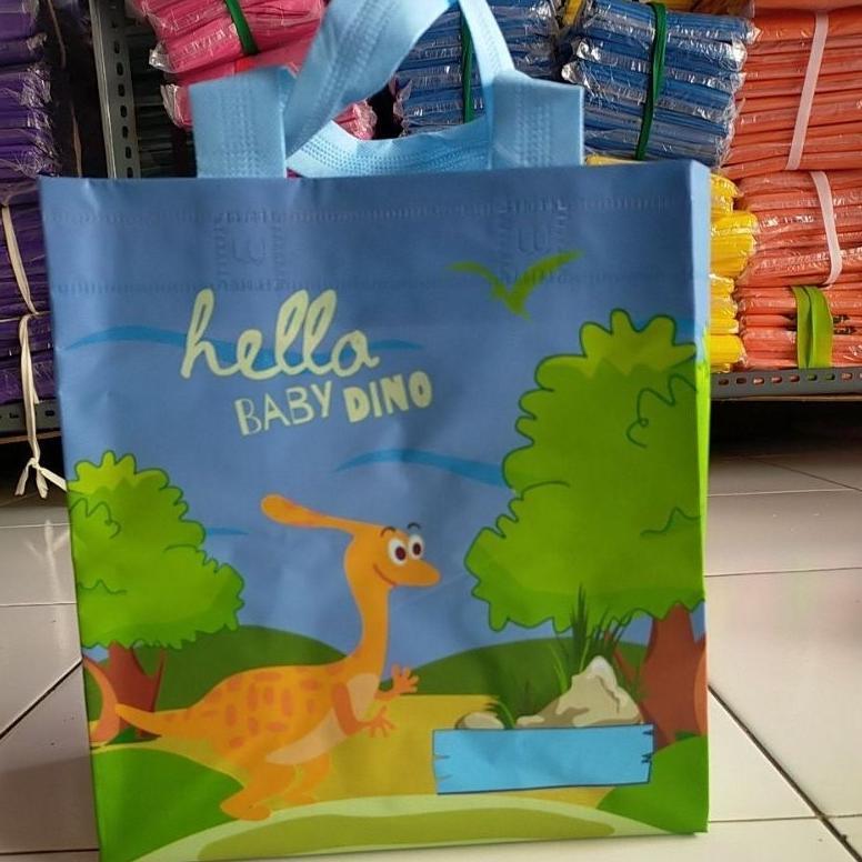 

Termurah Goodiebag ulang tahun 25x25x15 DINO[Lusinan isi 12pcs] - tas ulang tahun baby dino Original