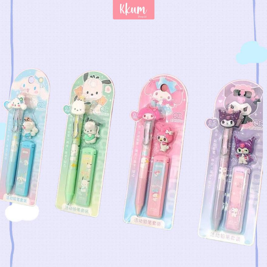 

Terlaris FREE ISI PENSIL Pensil mekanik 0.5 sanrio/ Mechanical pencil cute COD