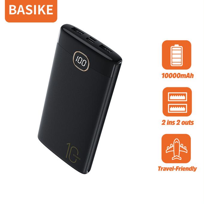 Terlaris Basike Power Bank 20000 Mah 10000 Mah Powerbank Dual Usb Murah Mini Pengiriman Cepat