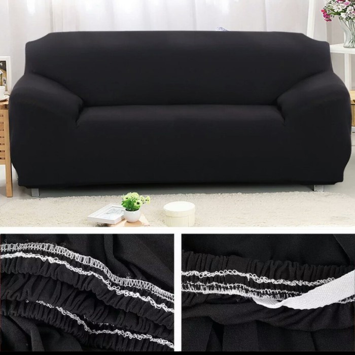 Cover Sofa Polos /Sarung Sofa Polos +Free 1Sarung Bantal -2Seater