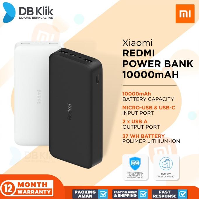 New Power Bank Xiaomi Redmi 10000Mah - Redmi Powerbank 10000 Mah Stok Terbatas