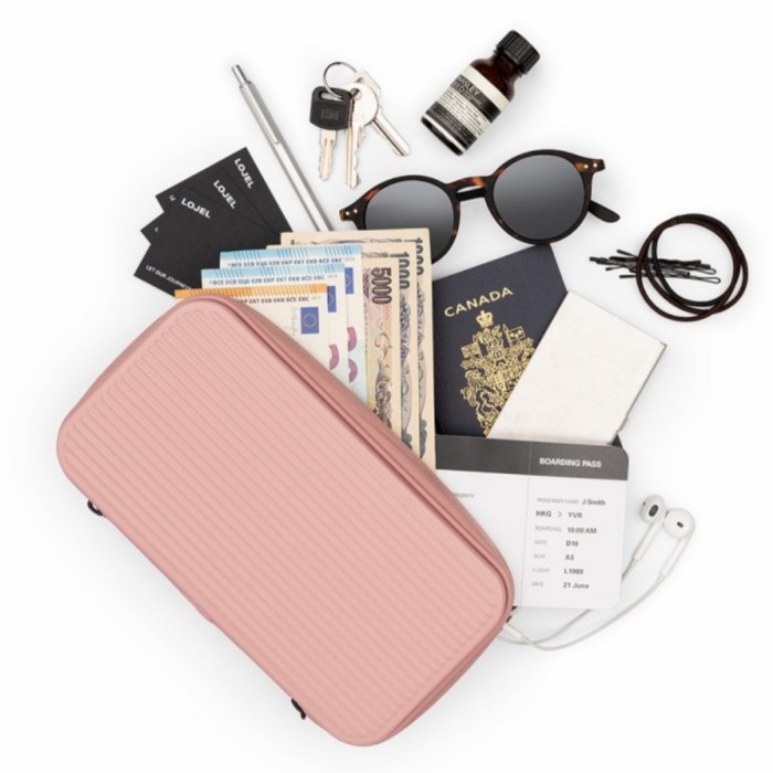 Promo Dompet Pasport Lojel Travel Organizer - Pink Terbaru