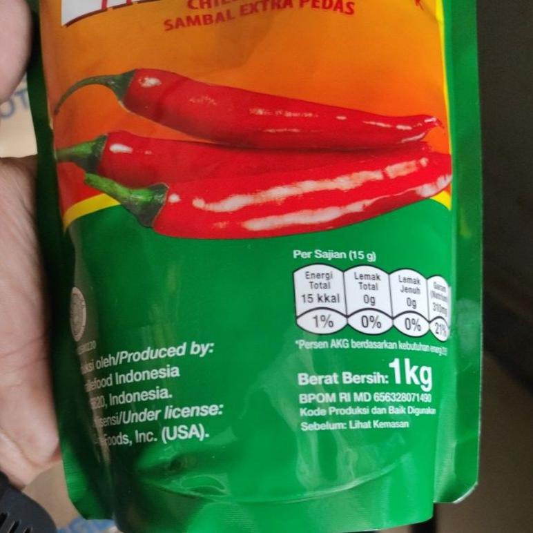 

Diskon Delmonte Extra Hot Sambal Extra Pedas 1Kg / Saus Sambal / Saus Cabe Viral