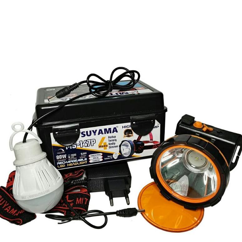 Promo Senter Kepala 50Watt & 80Watt Super Terang/Senter Led/Lampu Viral