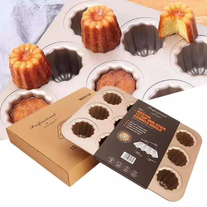 

✅Original Loyang Cetakan Kue Bolu Cake Canele Cannele Kanele Chefmade Non Stick Berkualitas