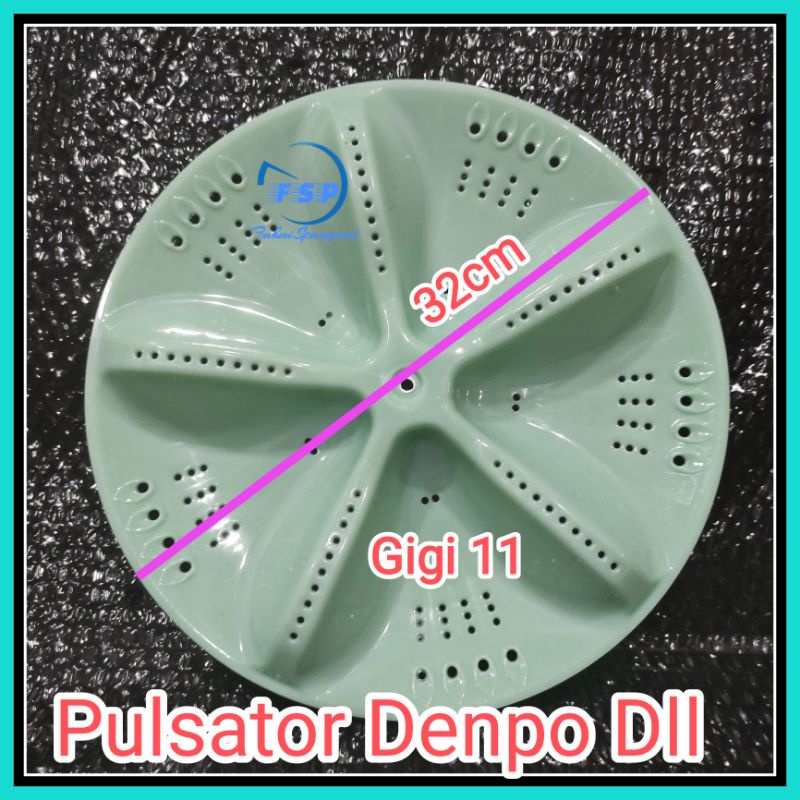 PULSATOR/PULISATOR MESIN CUCI 2 TABUNG DENPOO DLL GIGI 11 DIAMETER 32CM