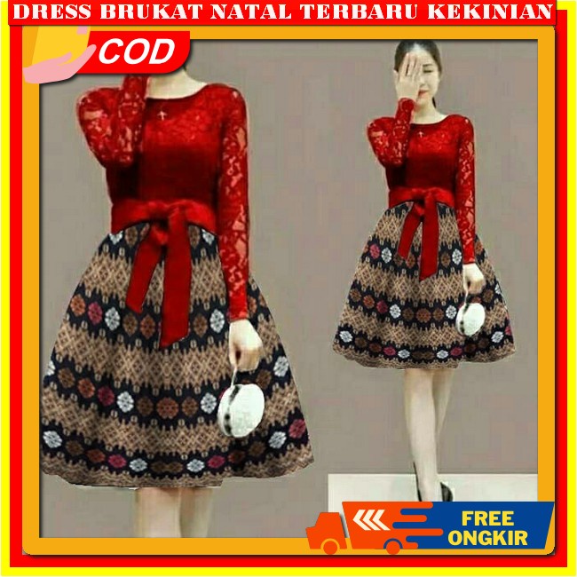 Drees Korean Style Pendek Dreses Berukat 2024 Dres Brukat Kndangan Mewah Elegan Lengan Pendek Gaun K