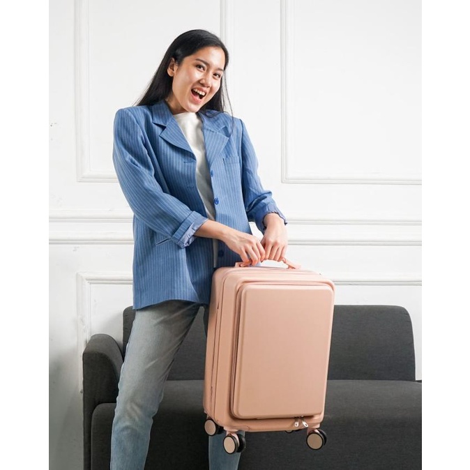 Koper Roger A001 Koper Laptop Zipper Cabin 20 & 24 Inch Bagasi Luggage Star Seller