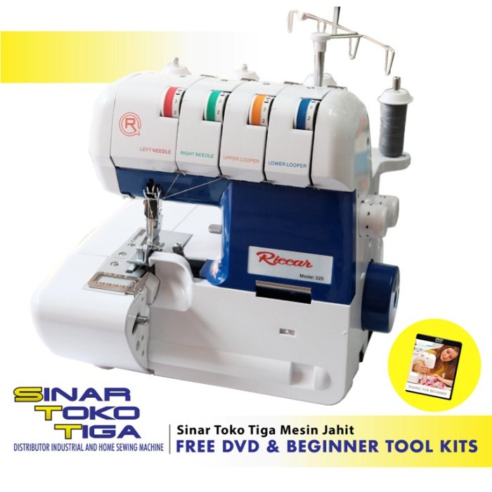 Ric 320 Mesin Obras Neci Murah Berkualitas Benang 4 Portable Necci Wol