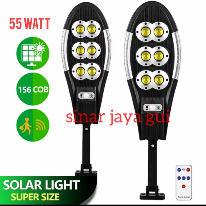 [Ori] Lampu Jalan Tenaga Surya Lampu Solar Panel Sensor Gerak Limited
