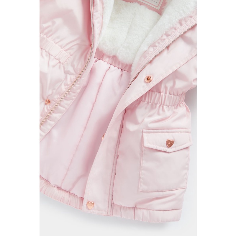 Mothercare Pink Padded Parka - Jaket Anak Perempuan (Pink)