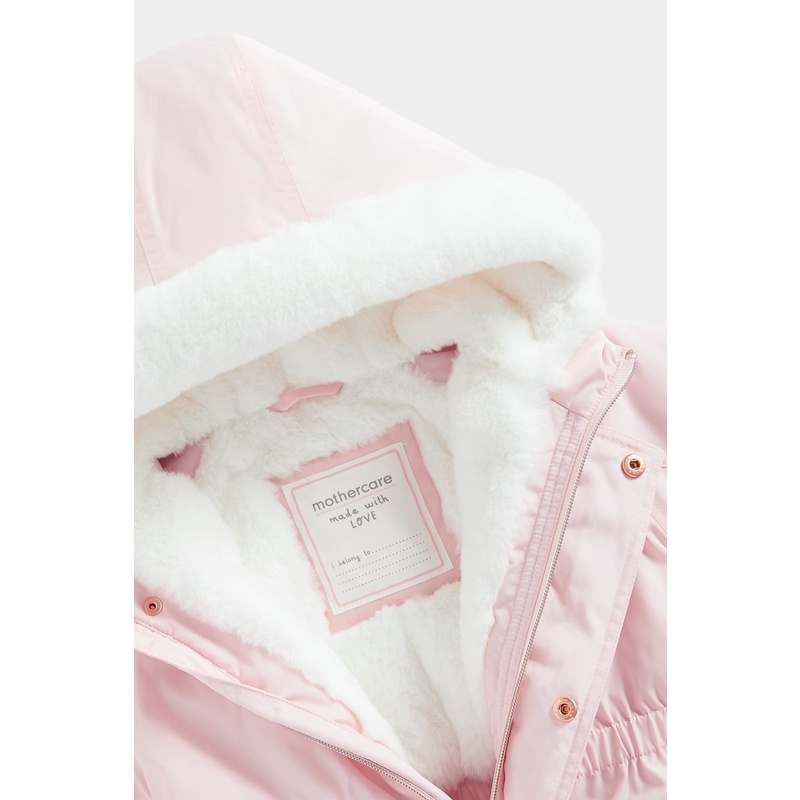 Mothercare Pink Padded Parka - Jaket Anak Perempuan (Pink)