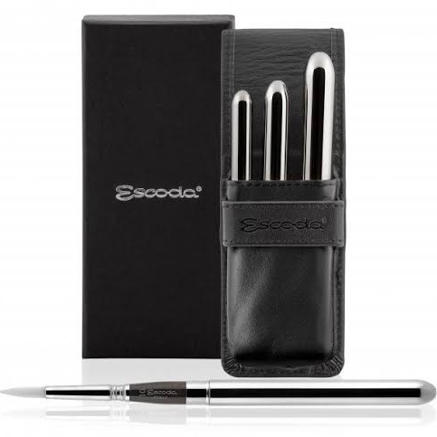 

Escoda Perla Travel Brush Set In Leather Case