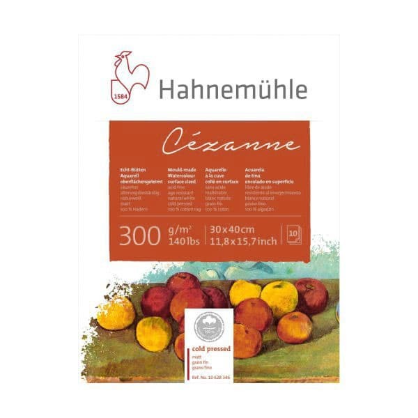 

Hahnemuhle Cezanne 30x40cm Cold Pressed 300 gsm Watercolour Block