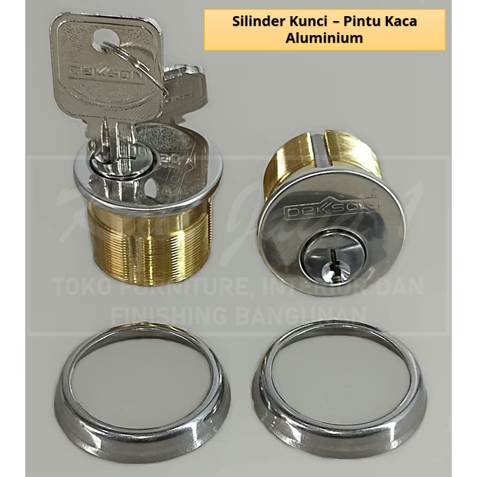 Silinder Kunci Pintu Aluminium Lock KC 8128 Bulat