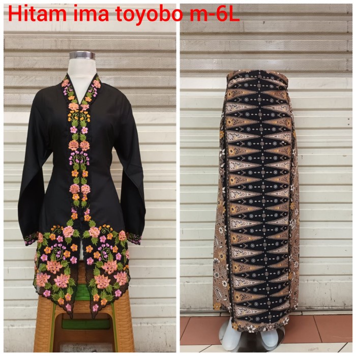 KEBAYA ENCIM MODERN LENGAN PANJANG BORDIR JUMBO