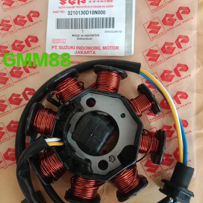 Cod Spull Spul Stator Assy Motor Suzuki Shogun 110 Kode Ema259