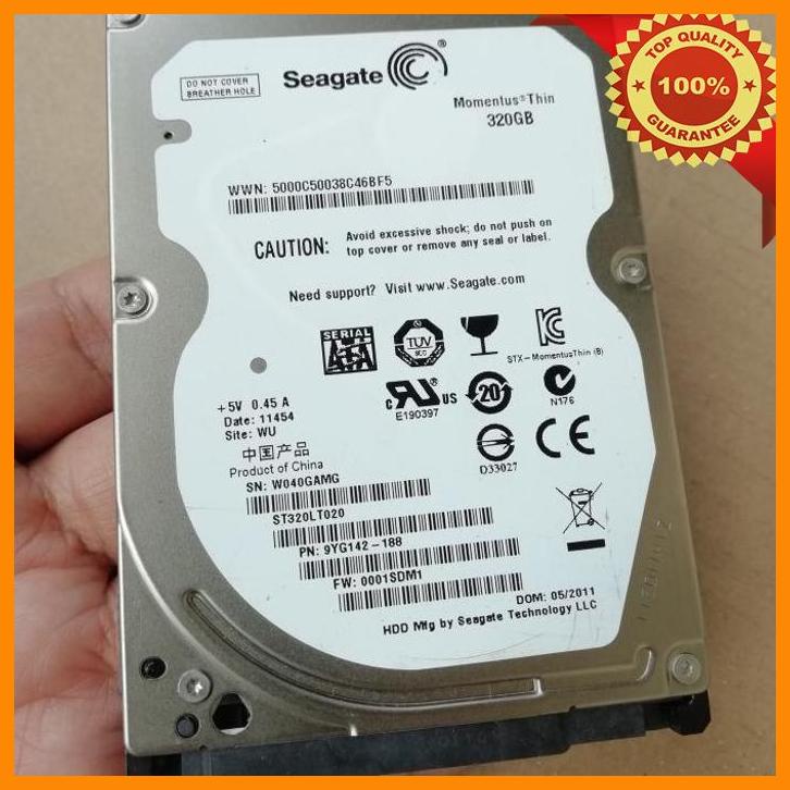 (BARB) HARDISK LAPTOP 320GB SEAGATE MOMENTUS THIN SATA SLIM HARDIS DELL SM