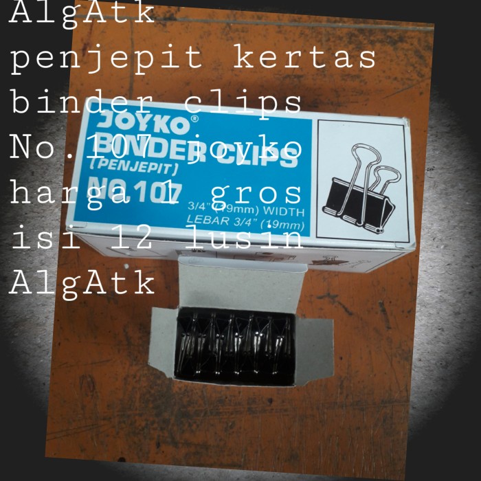 

Promo Joyko. Binder Clips. Penjepit Kertas No.107.
