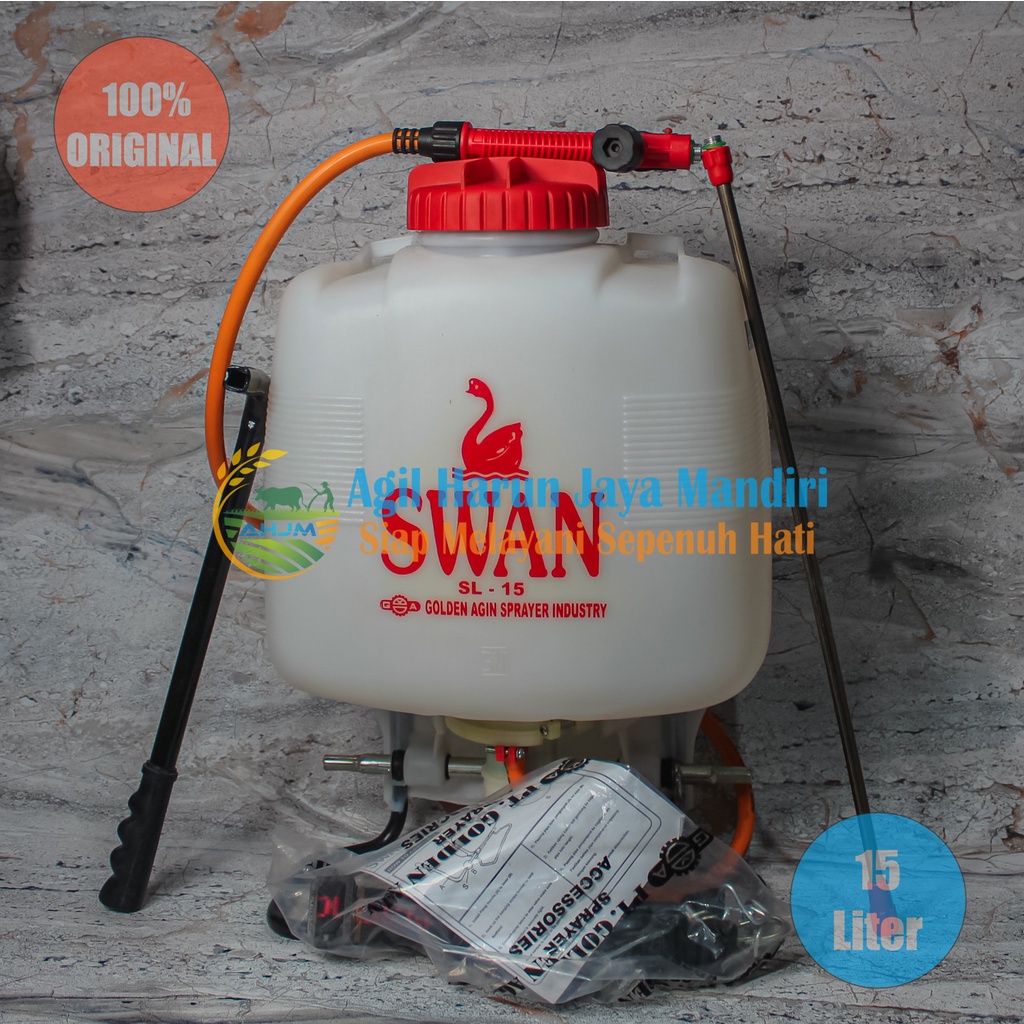 Alat Semprot/Sprayer Swan Sl-15 Tangki Plastik Manual Cocok Untuk Menyemprot Hama