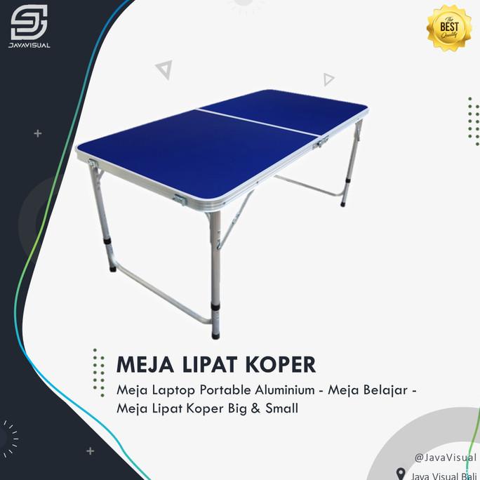 SALE Meja Laptop Portable Aluminium - Meja Belajar - Meja Lipat Koper