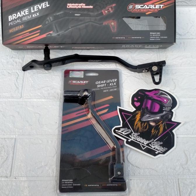SALE Pedal Rem Scarlet Set Operan Gigi Klx Dtracker Pedal Rem Klx Dtracker Termurah