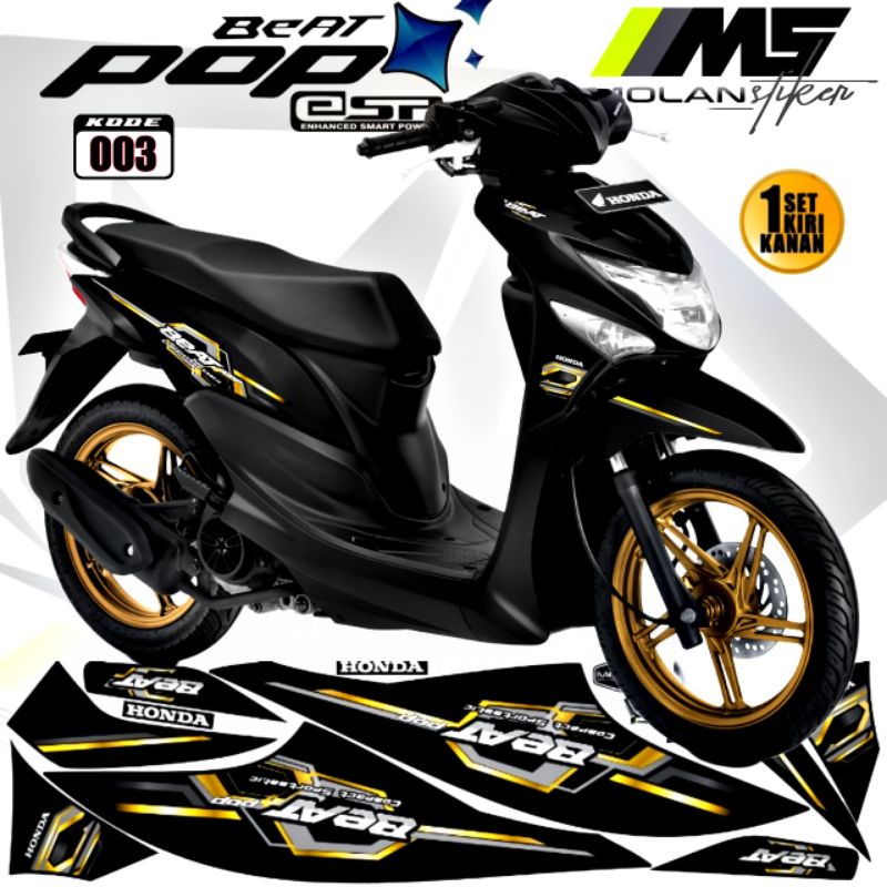 Decal Sticker Striping Variasi Beat Pop Honda Beat Pop 110 Esp Cbs Iss Beat Pop 2013-2023 Beat Pop P