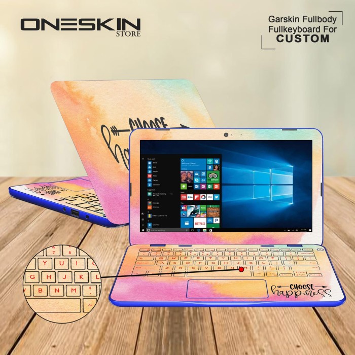 Promo Garskin Laptop-Skin Laptop-Cover Laptop Fullbody Fullkeyboard Custom Terbaru