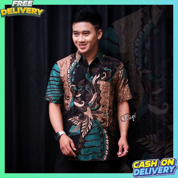 Kaos Cowok Keren Jemeja Bsju Batik Kekinian Kmeja Remaja Kondangan Buju Batij Murah Kemeja Batikk Mo