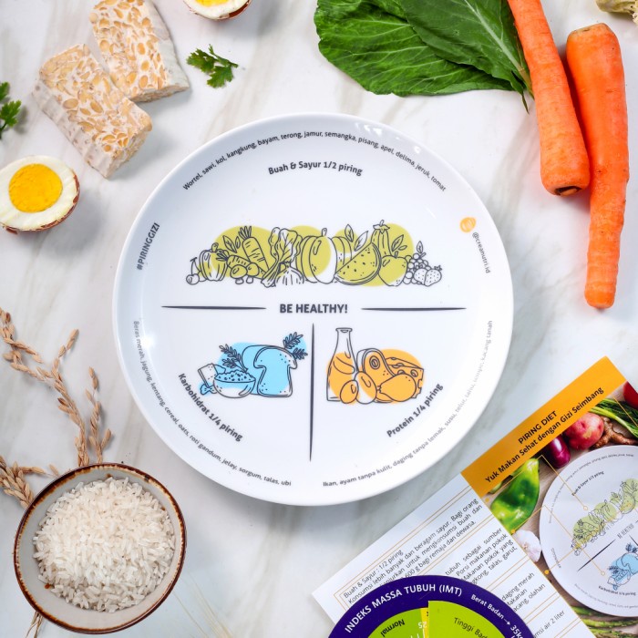 Promo Piring Keramik Murah / Piring Sekat / Piring Makan Keramik Pelangsing