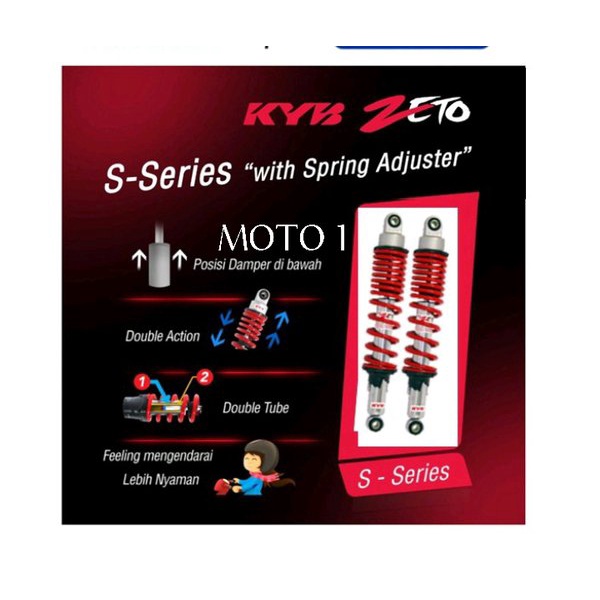 shokbeker kayaba zeto supra/ supra 125/kharisma/ revo/ shogun125/ smash/ arashi/340