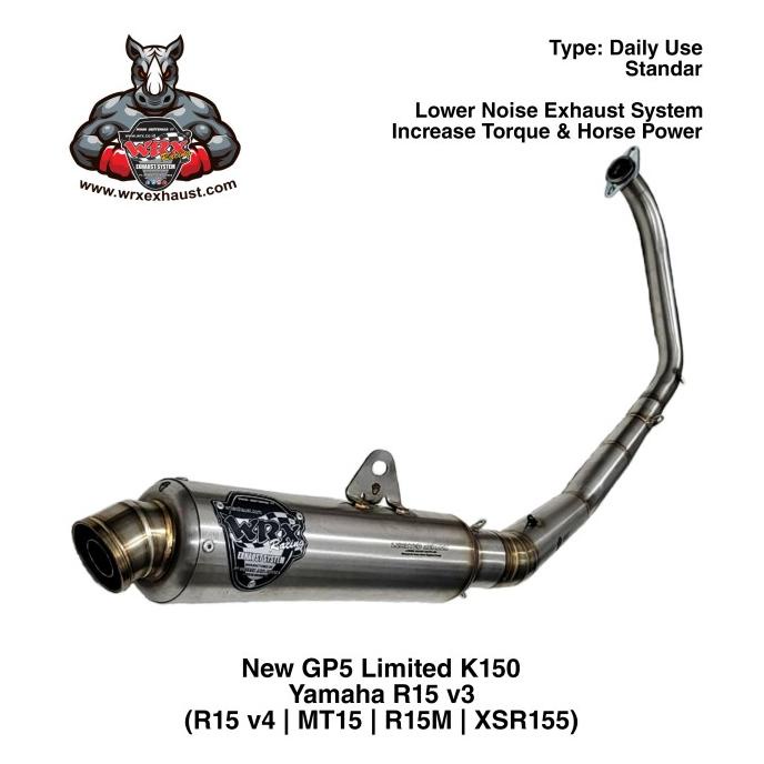 Knalpot WRX New GP5 Limited K150 R15 v3