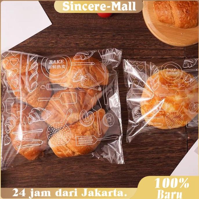 

/////] Isi 100 Kantong Plastik Opp Roti 15x18cm Panda Plastik Kue Lucu