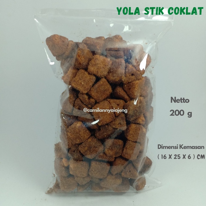 

Stik Yola Coklat Mini Manis Camilan Kiloan Curah 200 G