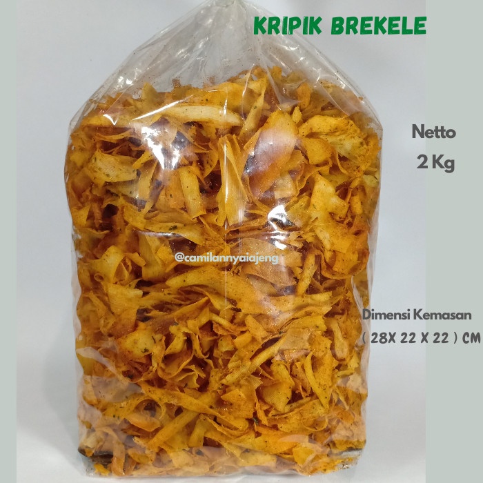 

Keripik Singkong Brekele Rasa Pedas Manis Daun Jeruk Khas Kebumen