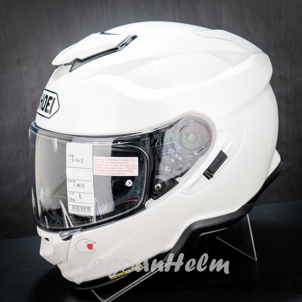 Shoei Helm Gt Air 2 Solid Luminous White Gtair2 Double Visor Sni