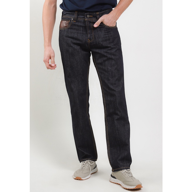 Celana Jeans Lois Original Pria Levis Kancing dan resleting depan 100% Asli Fashion Straight Fit Denim Pants CFS085A Cowok Classic