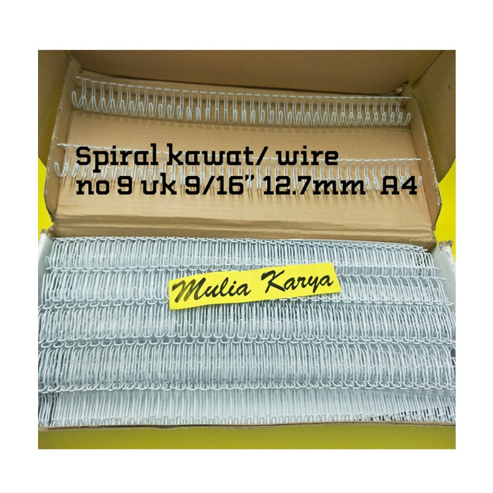 

Spiral Kawat Jilid A4 No.9 ukuran 9/16 12.7 mm