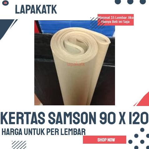 

Berkualitas KERTAS SAMSON COKLAT 80 GRAM - 90 X 120 (Per 10 Lembar) !