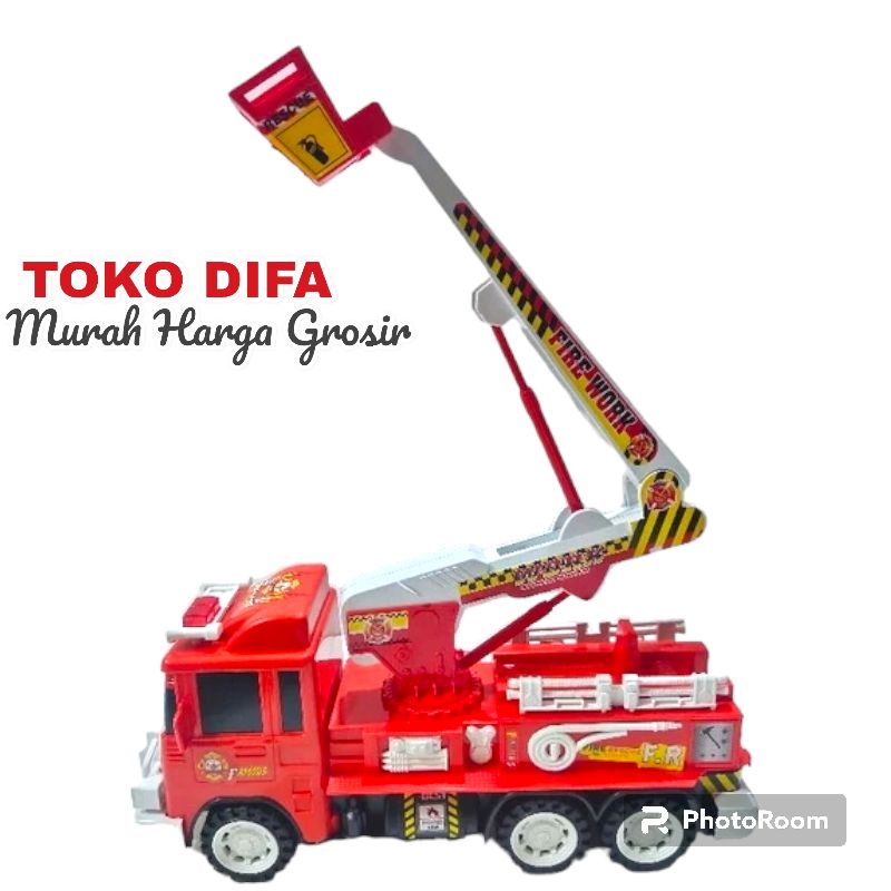 DT Toys- Mainan mobil fire work pemadam kebakaran Ukuran BESAR, BP 6031