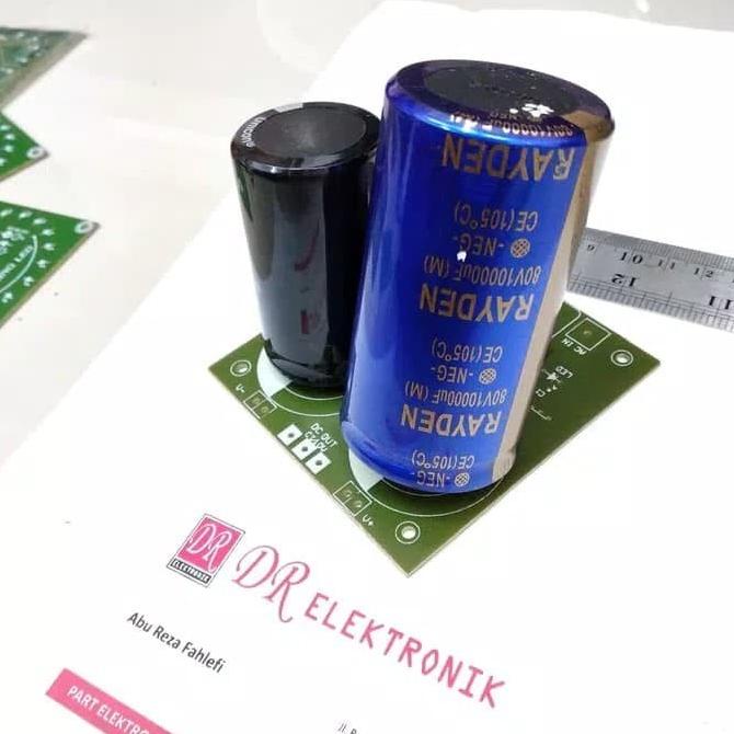 Terbaru PCB Power Supply PS 2 dua kapasitor capasitor elco besar 10000uf 80v dre3 Juara
